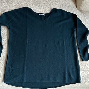 Vince Women's V-Neck Sweater in Dark Teal